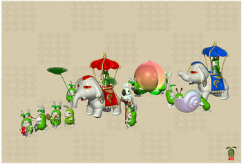 2002 豆と象の行列.jpg