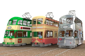 Blackpool tram20150104　3台50mm.jpg